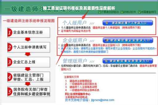 施工质量证明书模板及其重要性深度解析