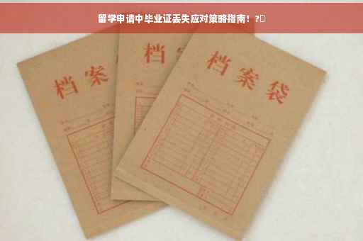 留学申请中毕业证丢失应对策略指南！?✨