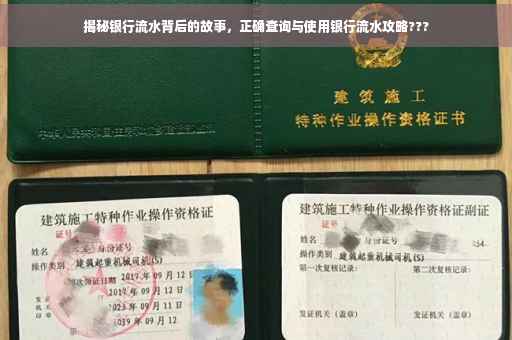 揭秘银行流水背后的故事，正确查询与使用银行流水攻略???