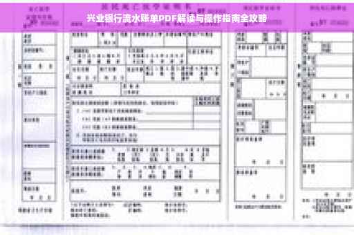 兴业银行流水账单PDF解读与操作指南全攻略