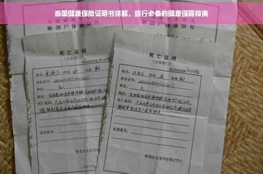 泰国健康保险证明书详解，旅行必备的健康保障指南