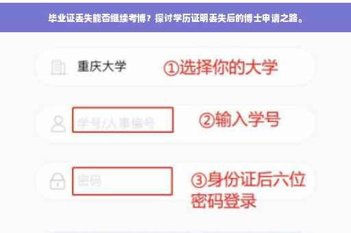 毕业证丢失能否继续考博？探讨学历证明丢失后的博士申请之路。