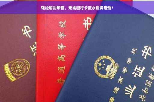 轻松解决烦恼，无需银行卡流水服务启动！