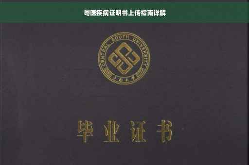 粤医疾病证明书上传指南详解