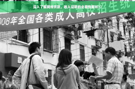 深入了解网络贷款，收入证明的必要性解析?✨
