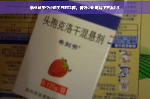 毕业证学位证遗失应对指南，有效证明与解决方案?⚡️