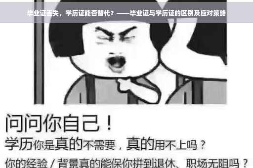 毕业证丢失，学历证能否替代？——毕业证与学历证的区别及应对策略