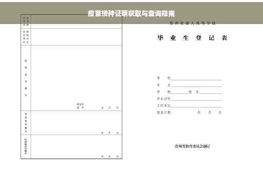 疫苗接种证明获取与查询指南