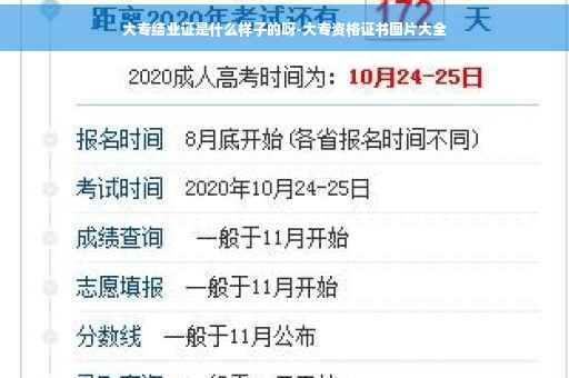 大专结业证是什么样子的呀-大专资格证书图片大全