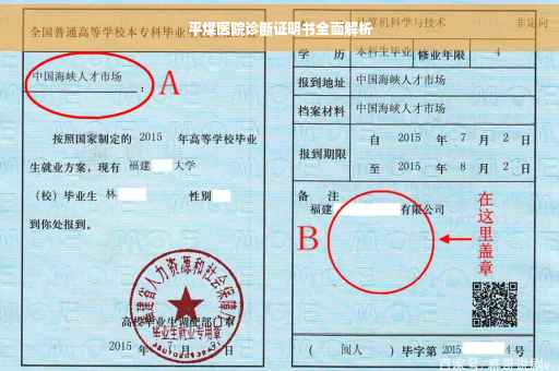 平煤医院诊断证明书全面解析