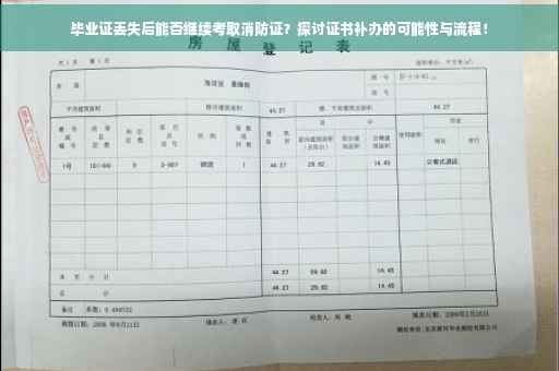 毕业证丢失后能否继续考取消防证？探讨证书补办的可能性与流程！