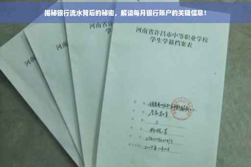揭秘银行流水背后的秘密，解读每月银行账户的关键信息！