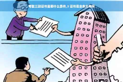 考取三副证书需要什么条件,3 证书是业余大专吗