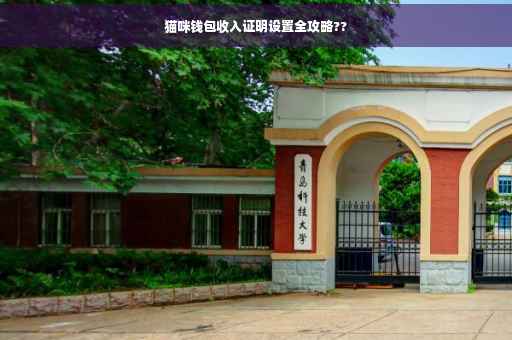 猫咪钱包收入证明设置全攻略??