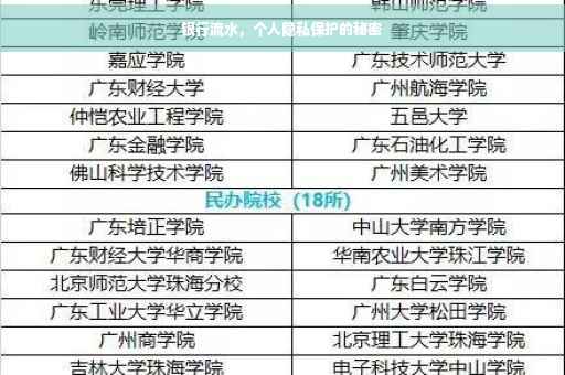 银行流水，个人隐私保护的秘密