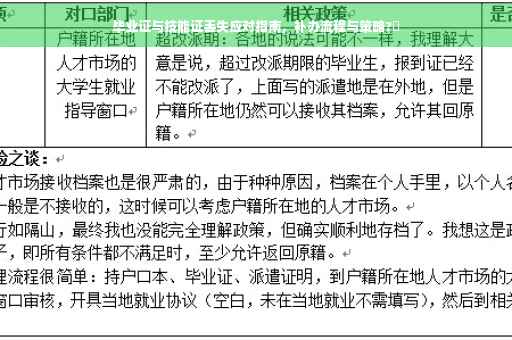 毕业证与技能证丢失应对指南，补办流程与策略?✨
