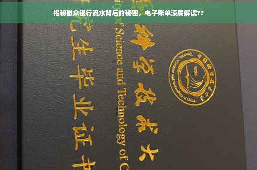 揭秘微众银行流水背后的秘密，电子账单深度解读??