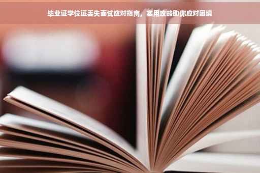 毕业证学位证丢失面试应对指南，实用攻略助你应对困境