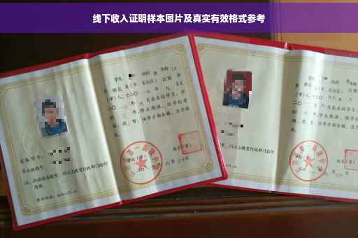 线下收入证明样本图片及真实有效格式参考