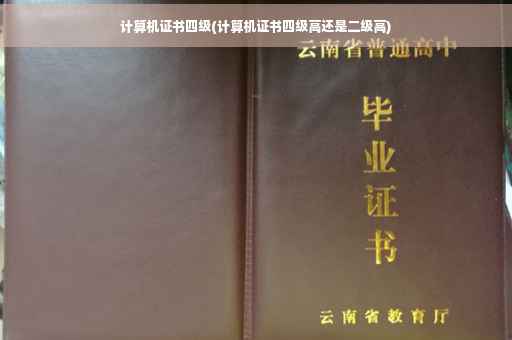 计算机证书四级(计算机证书四级高还是二级高)