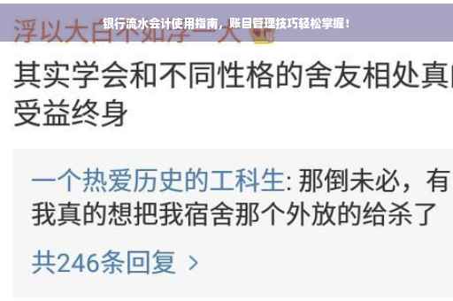 银行流水会计使用指南，账目管理技巧轻松掌握！