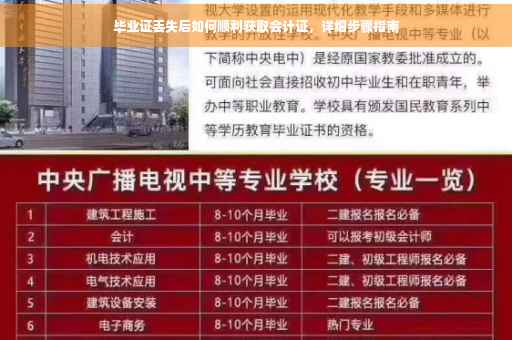 毕业证丢失后如何顺利获取会计证，详细步骤指南