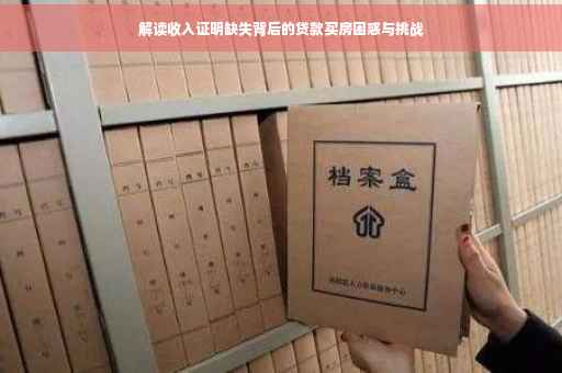 解读收入证明缺失背后的贷款买房困惑与挑战