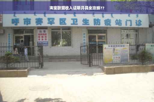 淘宝联盟收入证明开具全攻略??