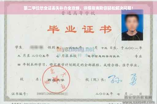 第二学位毕业证丢失补办全攻略，详细指南助你轻松解决问题！