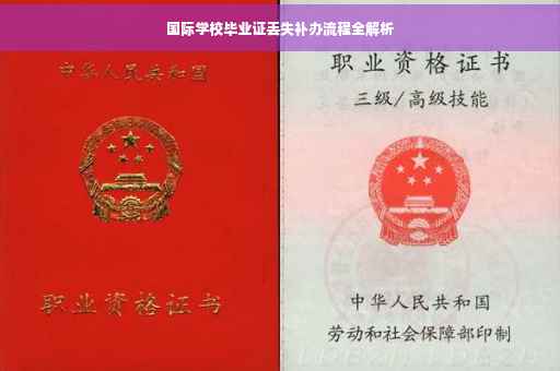 国际学校毕业证丢失补办流程全解析