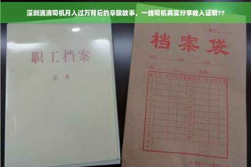 深圳滴滴司机月入过万背后的辛酸故事，一线司机真实分享收入证明??