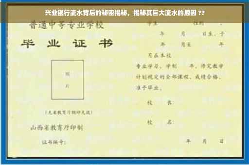 兴业银行流水背后的秘密揭秘，揭秘其巨大流水的原因 ??