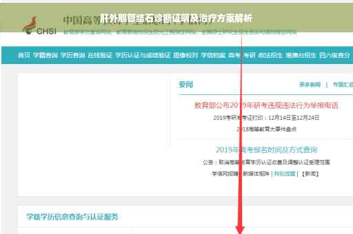肝外胆管结石诊断证明及治疗方案解析