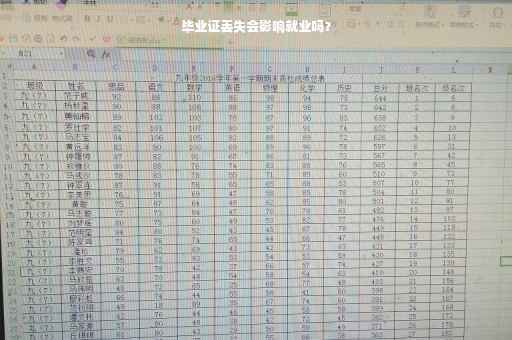 毕业证丢失会影响就业吗？