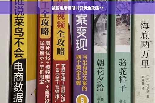 被辞退后证明书开具全攻略??