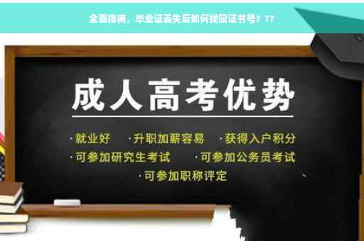 全面指南，毕业证丢失后如何找回证书号？??