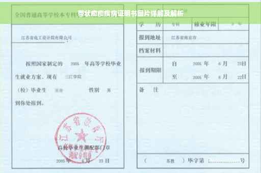带状疱疹疾病证明书图片详解及解析