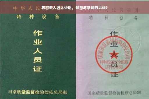 农村老人收入证明，智慧与辛勤的见证?