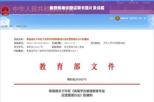 髌骨疼痛诊断证明书图片及详解