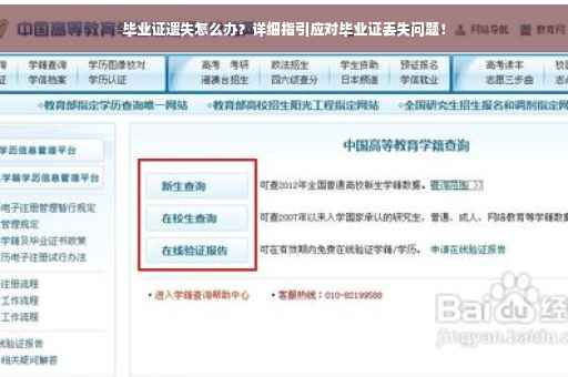 毕业证遗失怎么办？详细指引应对毕业证丢失问题！