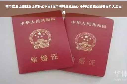 初中结业证和毕业证有什么不同?没中考有毕业证么-小升初的毕业证书图片大全高清