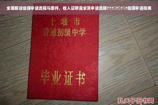 全面解读低保申请流程与条件，收入证明需求及申请流程???‍?‍?‍?低保申请指南