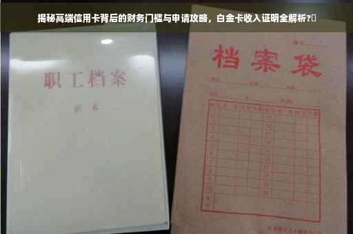 揭秘高端信用卡背后的财务门槛与申请攻略，白金卡收入证明全解析?✨