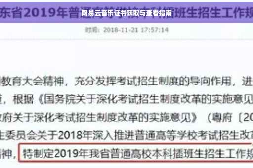 网易云音乐证书获取与查看指南