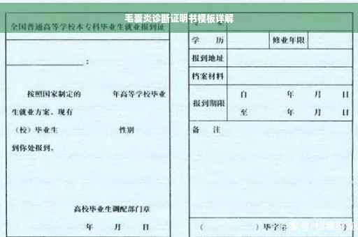毛囊炎诊断证明书模板详解