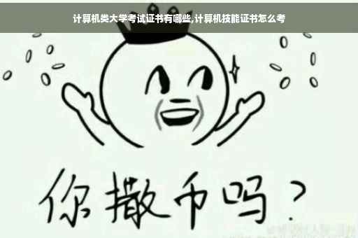计算机类大学考试证书有哪些,计算机技能证书怎么考