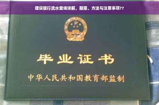 建设银行流水查询详解，期限、方法与注意事项??