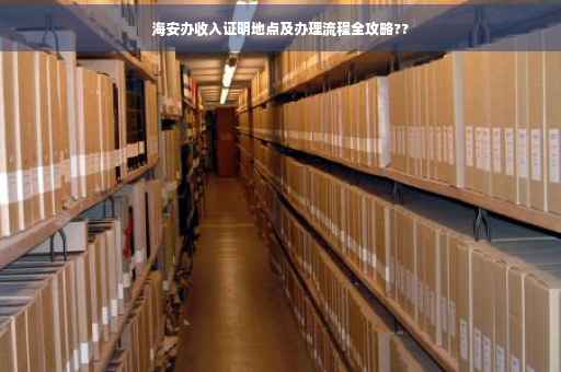 海安办收入证明地点及办理流程全攻略??