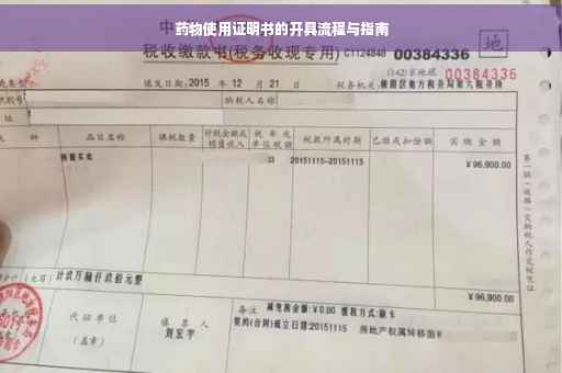 药物使用证明书的开具流程与指南