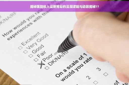揭秘医院收入证明背后的深层逻辑与动因揭秘??